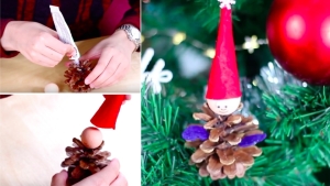 Image illustrant l'article Sublimez votre sapin avec un lutin conçu à l’aide d’une pomme de pin