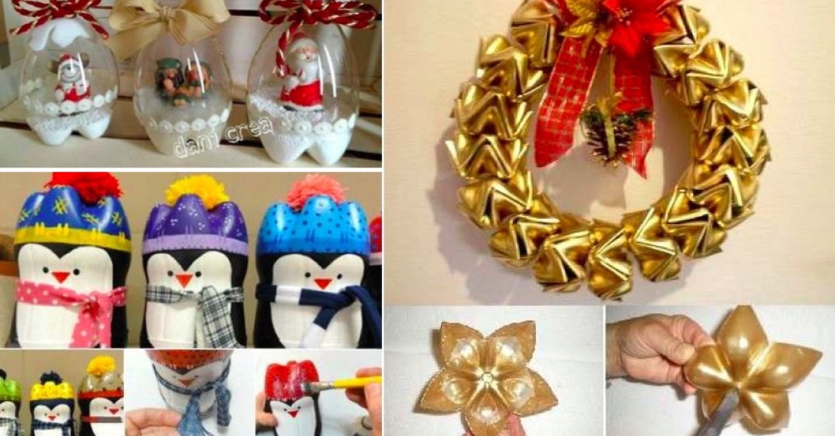 13 décorations de Noël incroyables avec des bouteilles en plastique