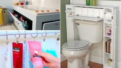 Illustration : "15 rangements attractifs pour gagner de l’espace dans votre salle de bain"