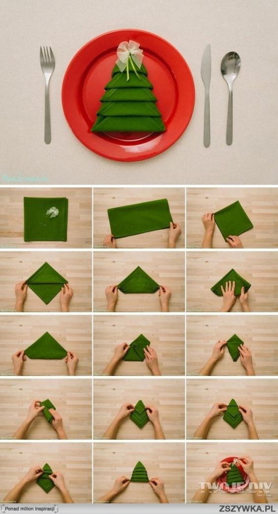 pliage-serviette-noel